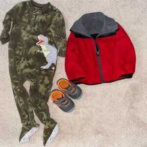 Boys 2T Oshkosh B'Gosh reversible zip up jacket